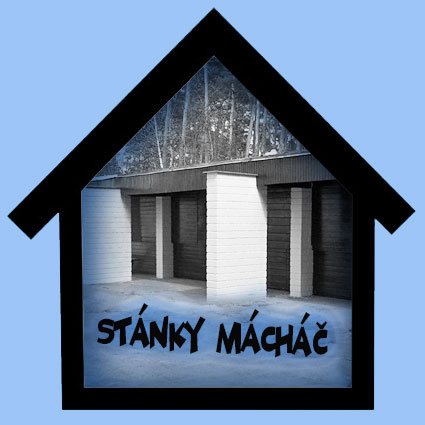 Stánky Mácháč – pronájem stánků u Máchova jezera, logo